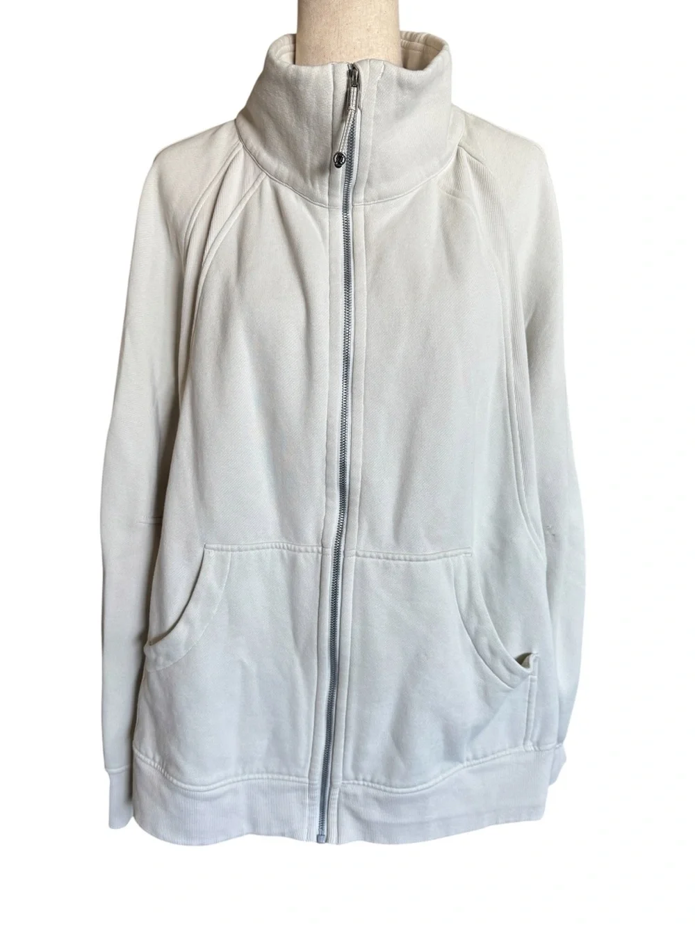 Lululemon Cream Scuba Zip Up Jacket XL/XXL